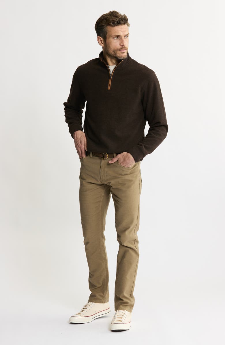 JACHS Quarter Zip Fleece Pullover, Alternate, color, Brown