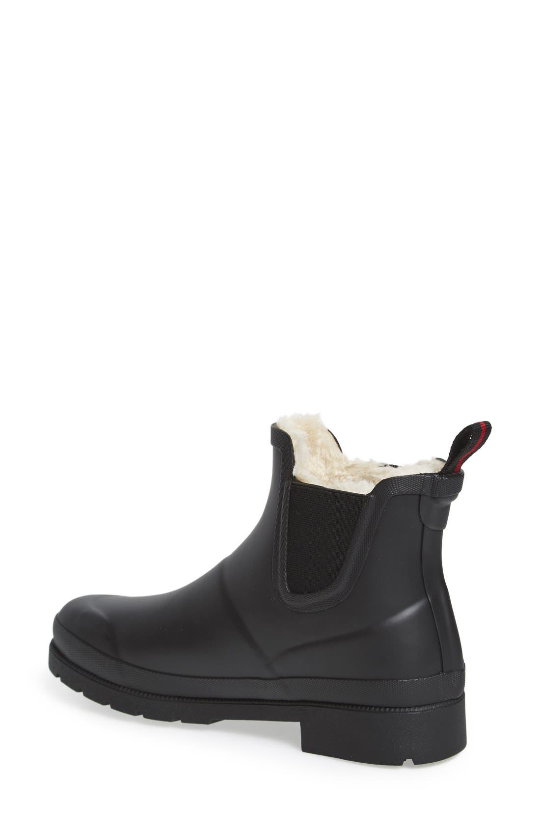 Chelsea Rain Boot, Alternate, color, BLACK