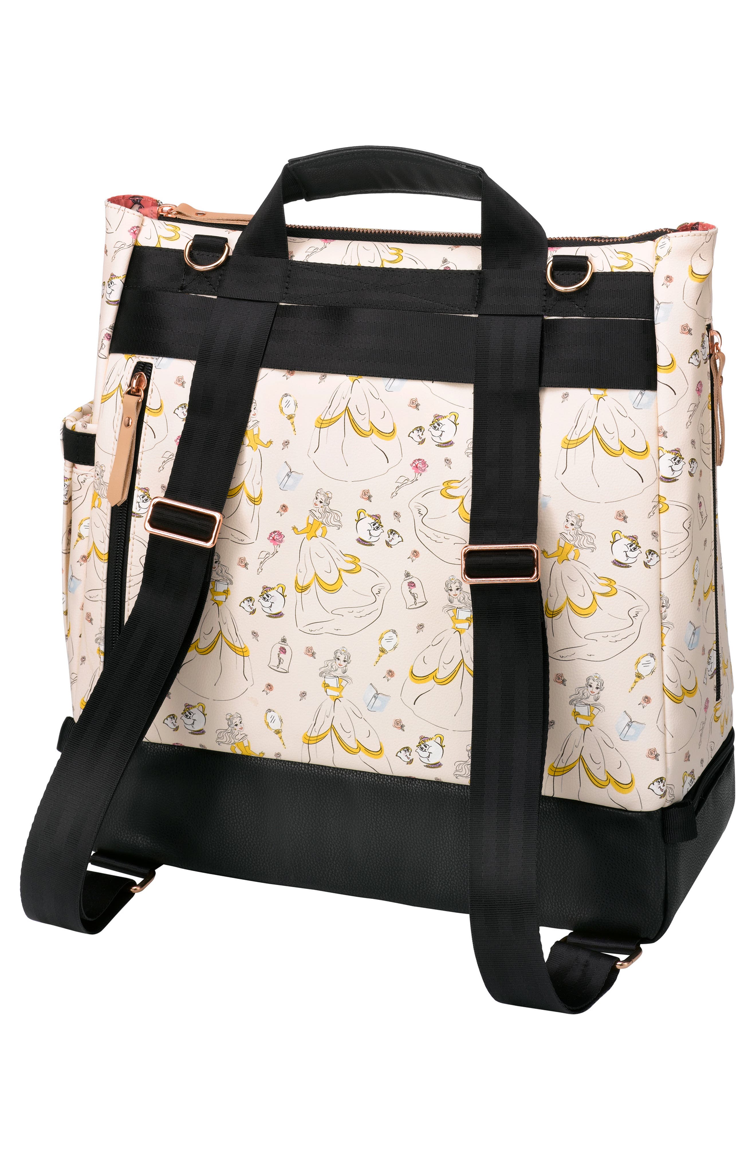 Petunia Pickle Bottom x Disney Whimsical Belle Pivot Water Resistant Backpack, Alternate, color, 