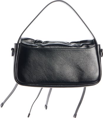 Micro Multipocket Crinkled Leather Handbag
