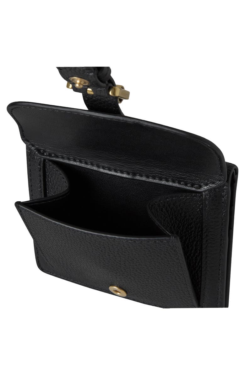 Mulberry Small Roxanne Classic Grained Leather Wallet, Alternate, color, Black