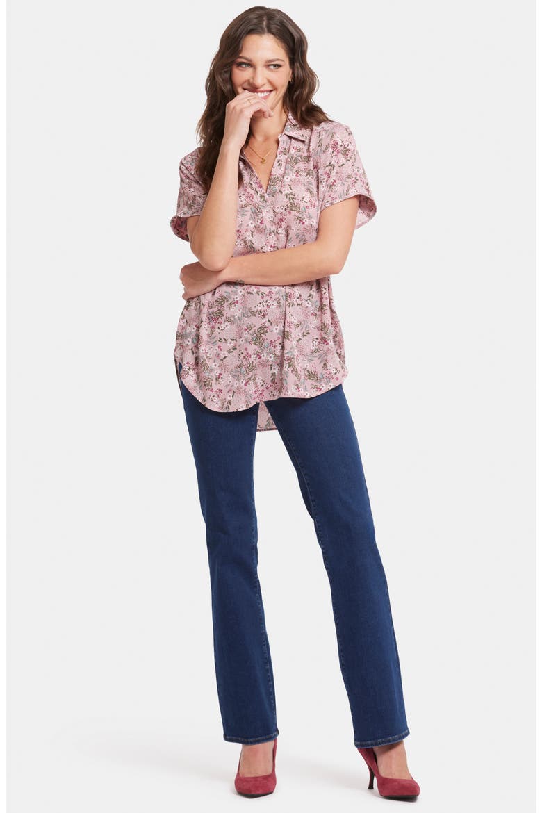 Becky Split Neck Woven Top, Alternate, color, BERRY FIELDS