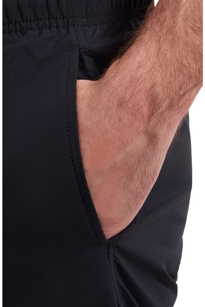 Cruz Print Swim Trunks, Alternate, color, BLACK