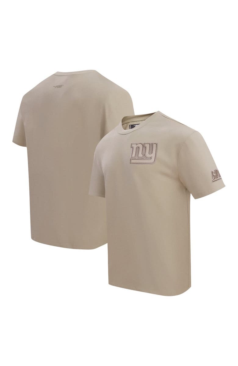 PRO STANDARD Men's Pro Standard Tan New York Giants Drop Shoulder T-Shirt, Alternate, color, Tan