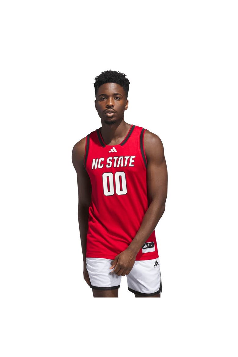 Men's adidas #00 Red NC State Wolfpack Replica Swingman Jersey, Main, color, Red