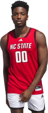 adidas Men's adidas #00 Red NC State Wolfpack Replica Swingman Jersey