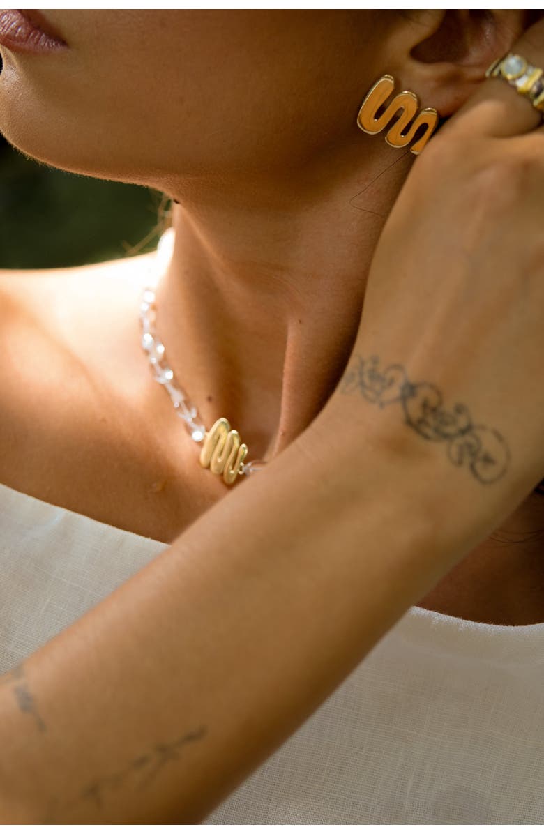 MUNS Organica Earrings, Alternate, color, Gold Vermeil