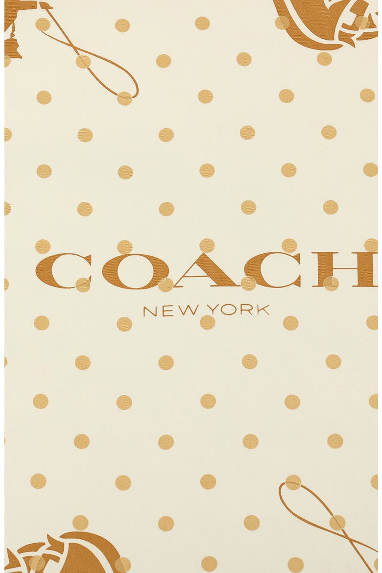 Horse & Carriage Polka Dot Silk Square Scarf, Alternate, color, CHALK