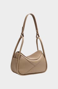 Mi Bolsa London Carnaby Genuine Togo Leather Shoulder Bag