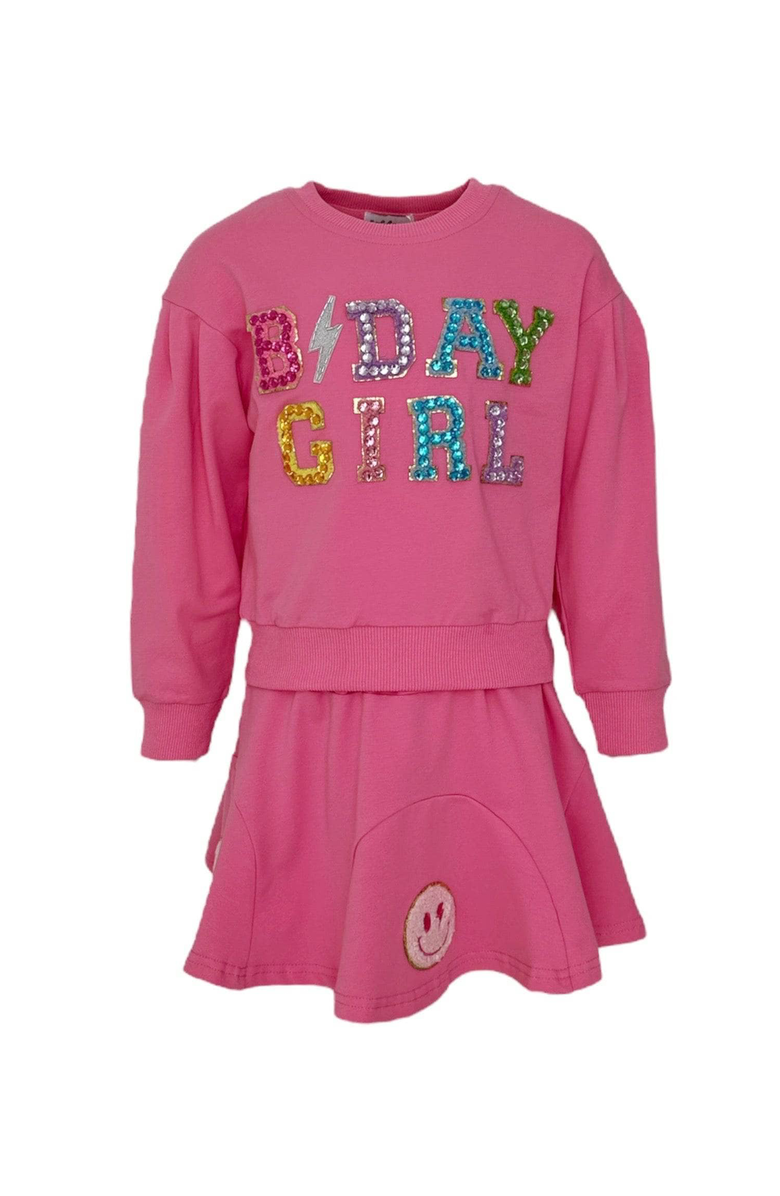 Lola + The Boys Crystal Gem Birthday Girl Set, Main, color, Pink