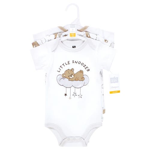 Hudson Baby Soft Cotton Bodysuit Triple Pack