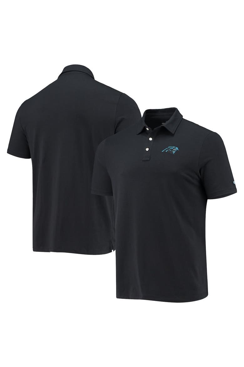 Men's Vineyard Vines Black Carolina Panthers Edgartown Polo, Main, color, Black