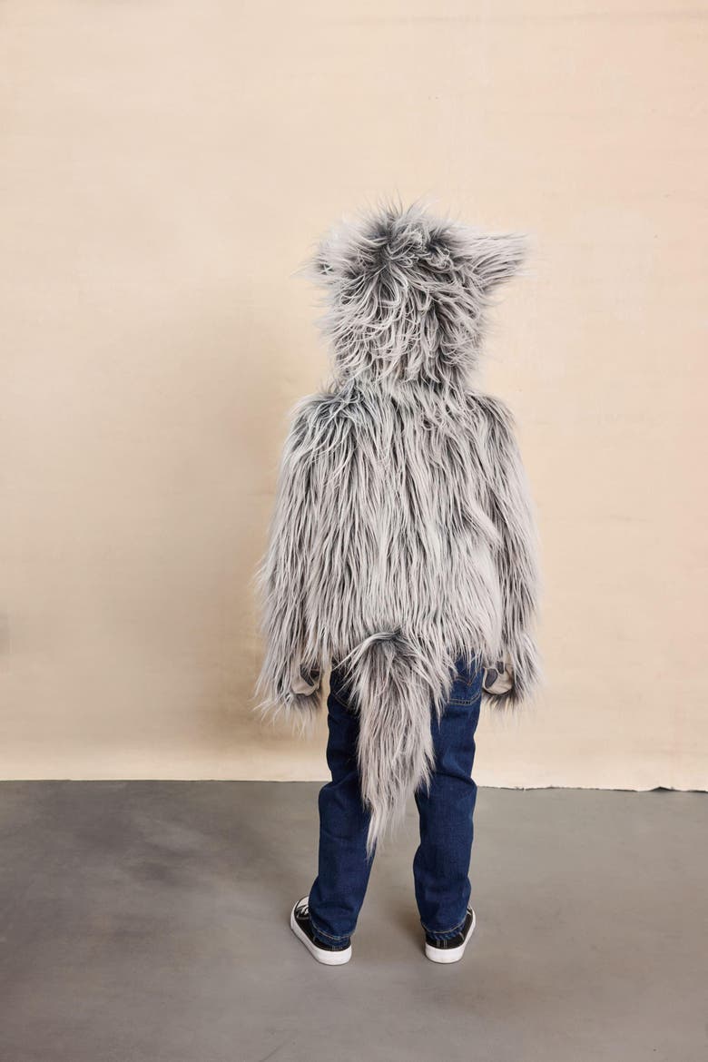 Werewolf Hoodie for Kids, Alternate, color, Grey