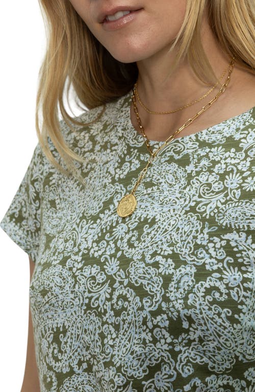 Sanctuary The Perfect Geo Print Cotton Blend Knit Top In Adorned