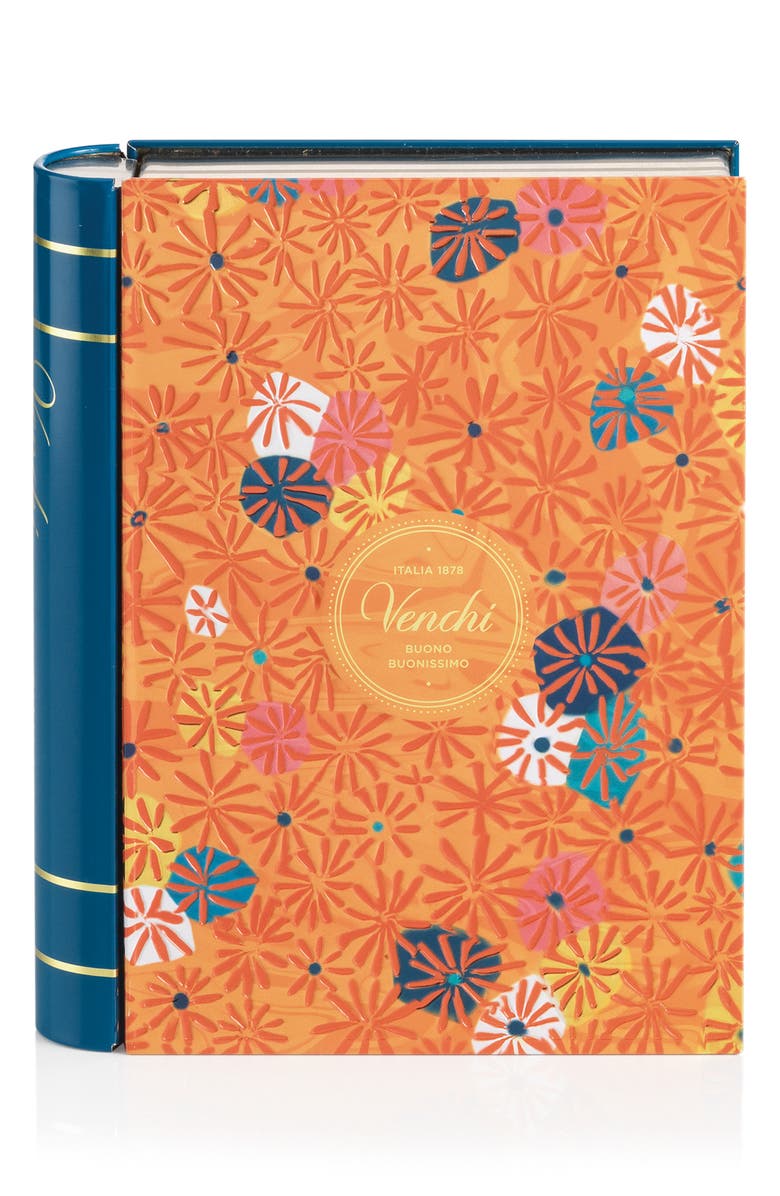Venchi Maxi Murrine Gift Book with Assorted Chocolates, Alternate, color, Blue/ Orange
