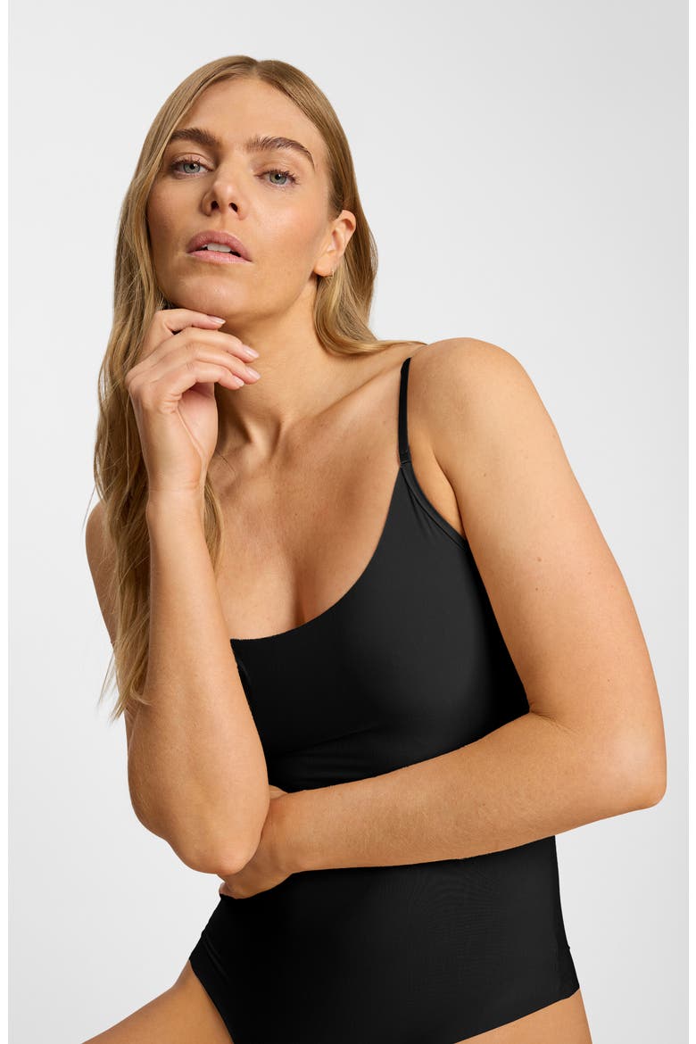 Butter Cami Bodysuit, Alternate, color, BLACK