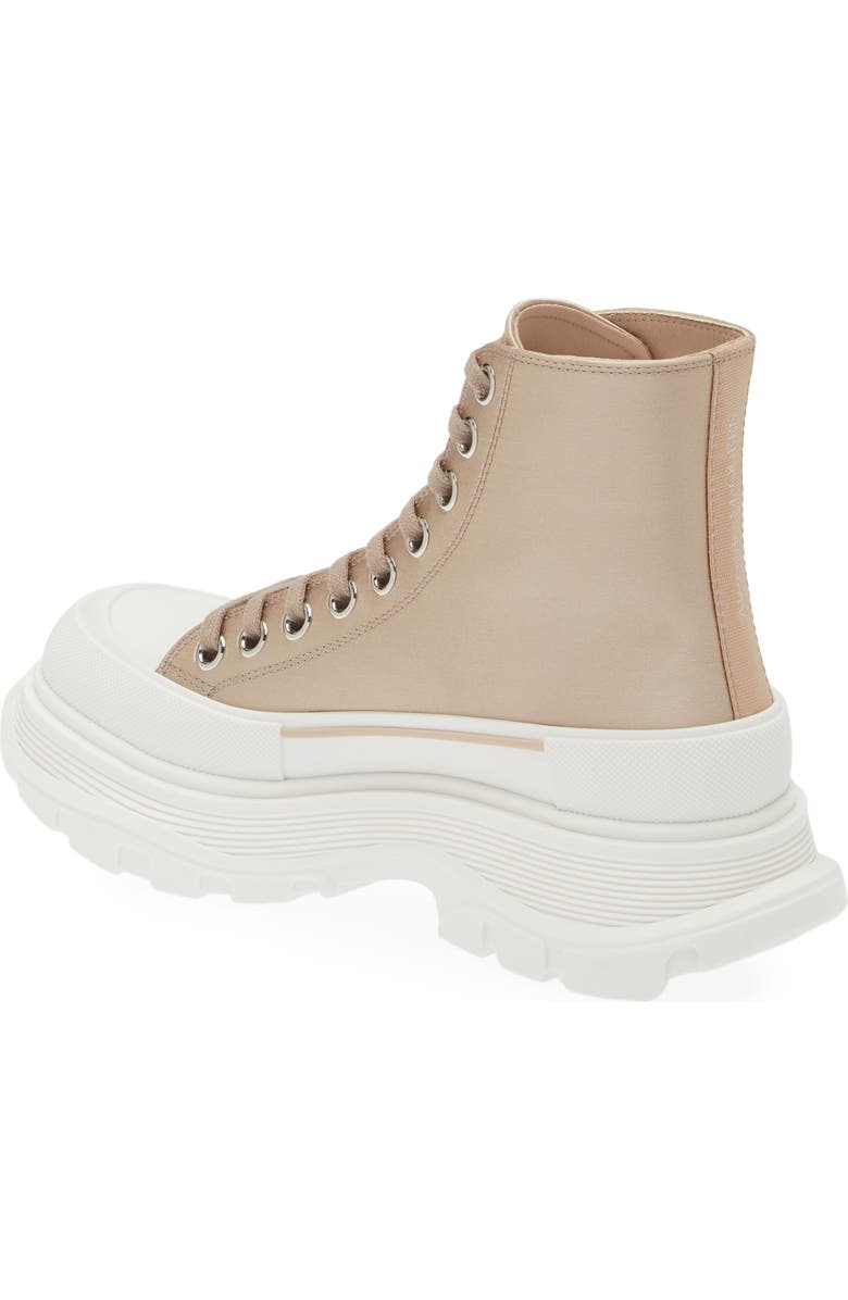 McQueen Tread Slick Satin High Top Sneaker, Alternate, color,