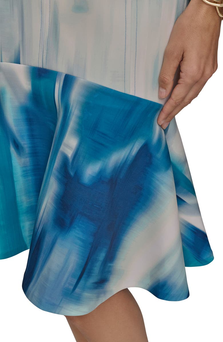 Donna Karan New York Sleeveless Ruffle Hem Dress, Alternate, color, 