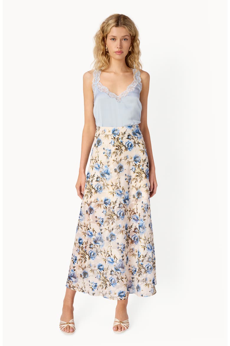 Jayna Floral Burnout Chiffon Maxi Skirt, Alternate, color, DAYDREAM