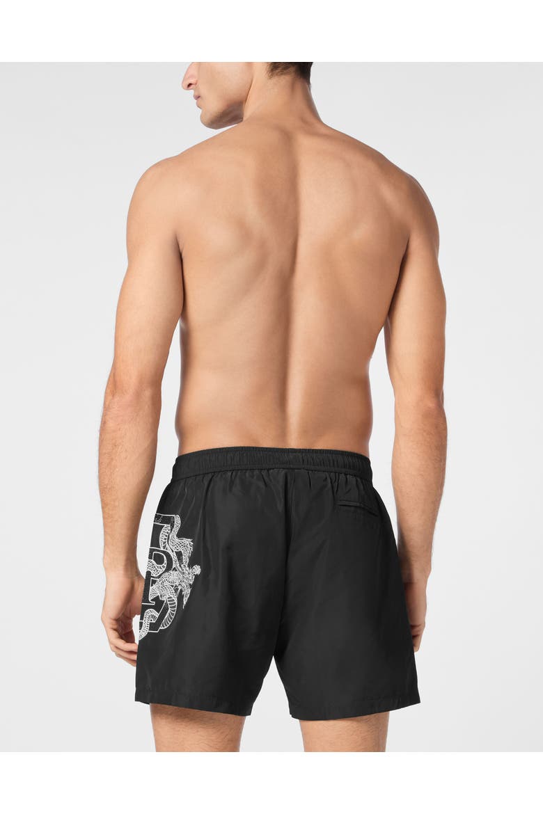 Beachwear Short Trousers Dragon Men, Alternate, color, black