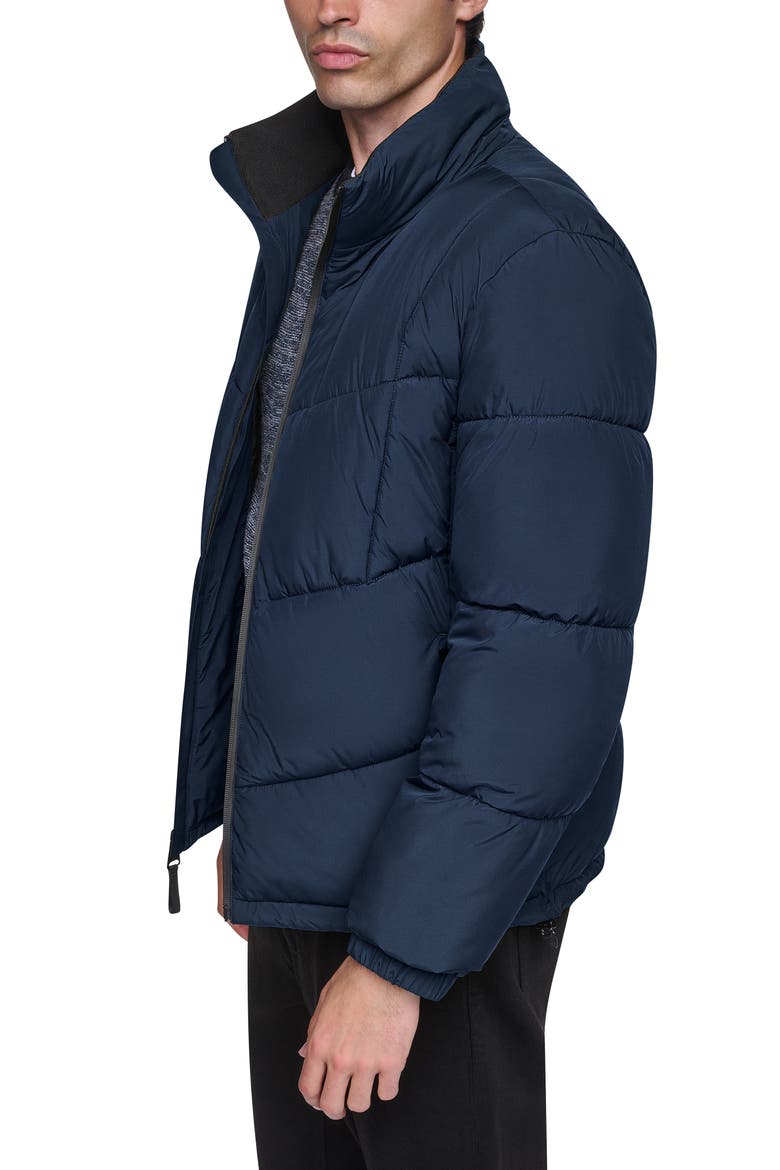 Stretch Puffer Jacket, Alternate, color, NAVY