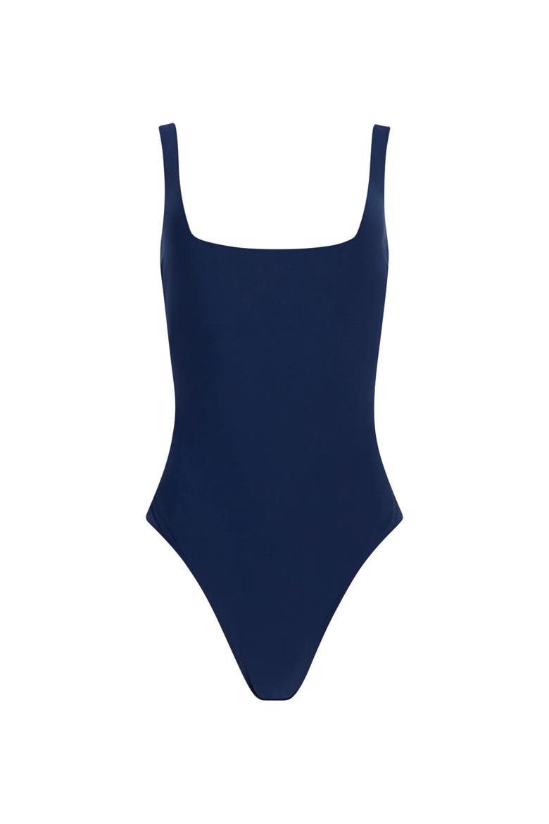DreamSculpt Square Neck Tank, Alternate, color, Navy
