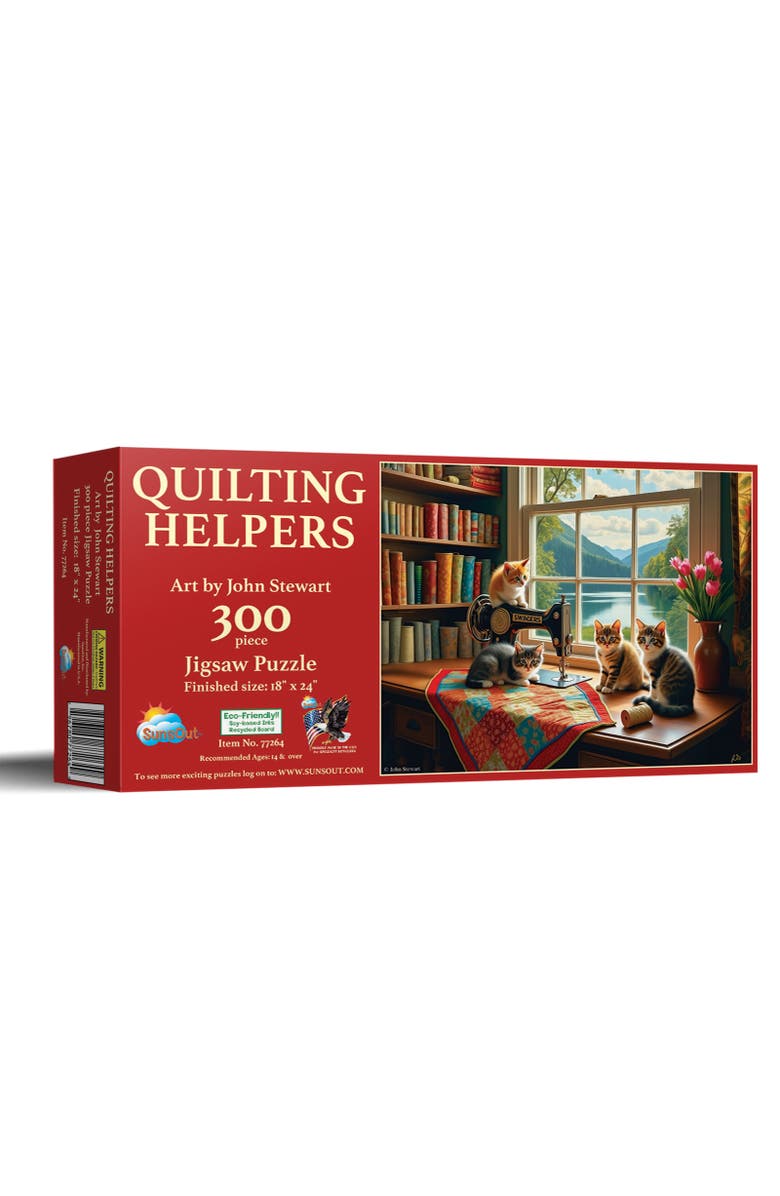 Sunsout Quilting Helpers 300 piece Jigsaw Puzzle for Adults, Main, color, Multicolor