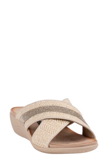 GOOD CHOICE NEW YORK Linnie Slide Sandal in Natural at Nordstrom Rack, Size 7.5
