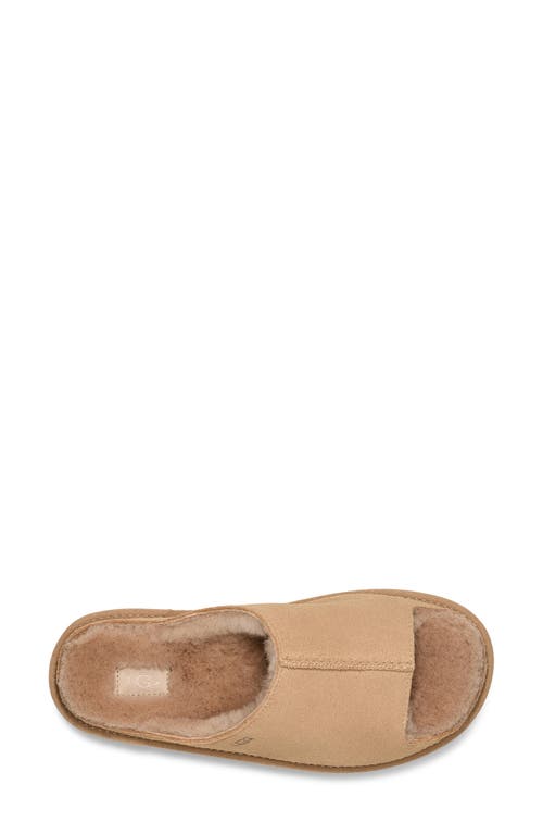 Ugg(r) Greenport Genuine Shearling Lined Slide Sandal In Sand