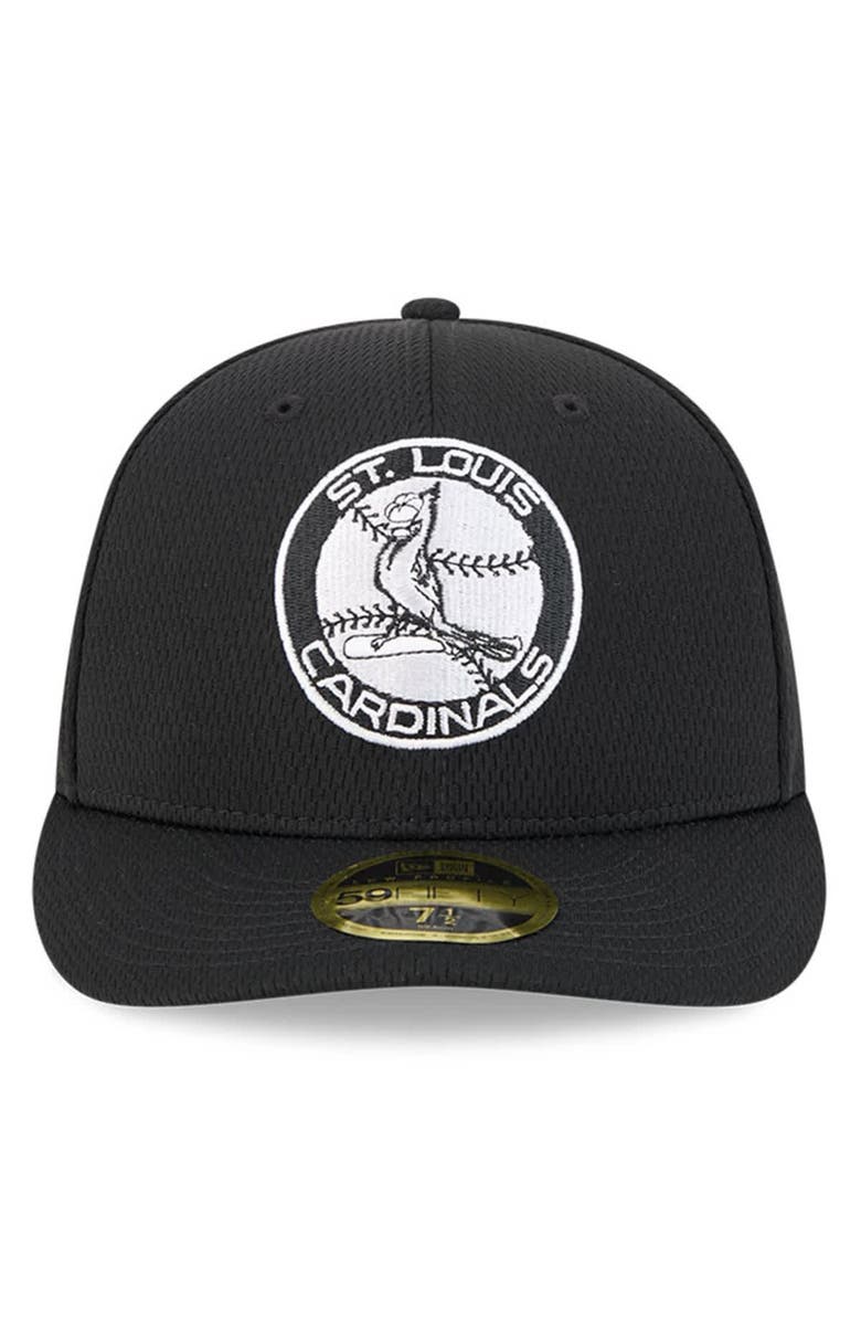 New Era Men's New Era Black St. Louis Cardinals 2025 MLB Clubhouse Low Profile 59FIFTY Fitted Hat, Alternate, color, Black