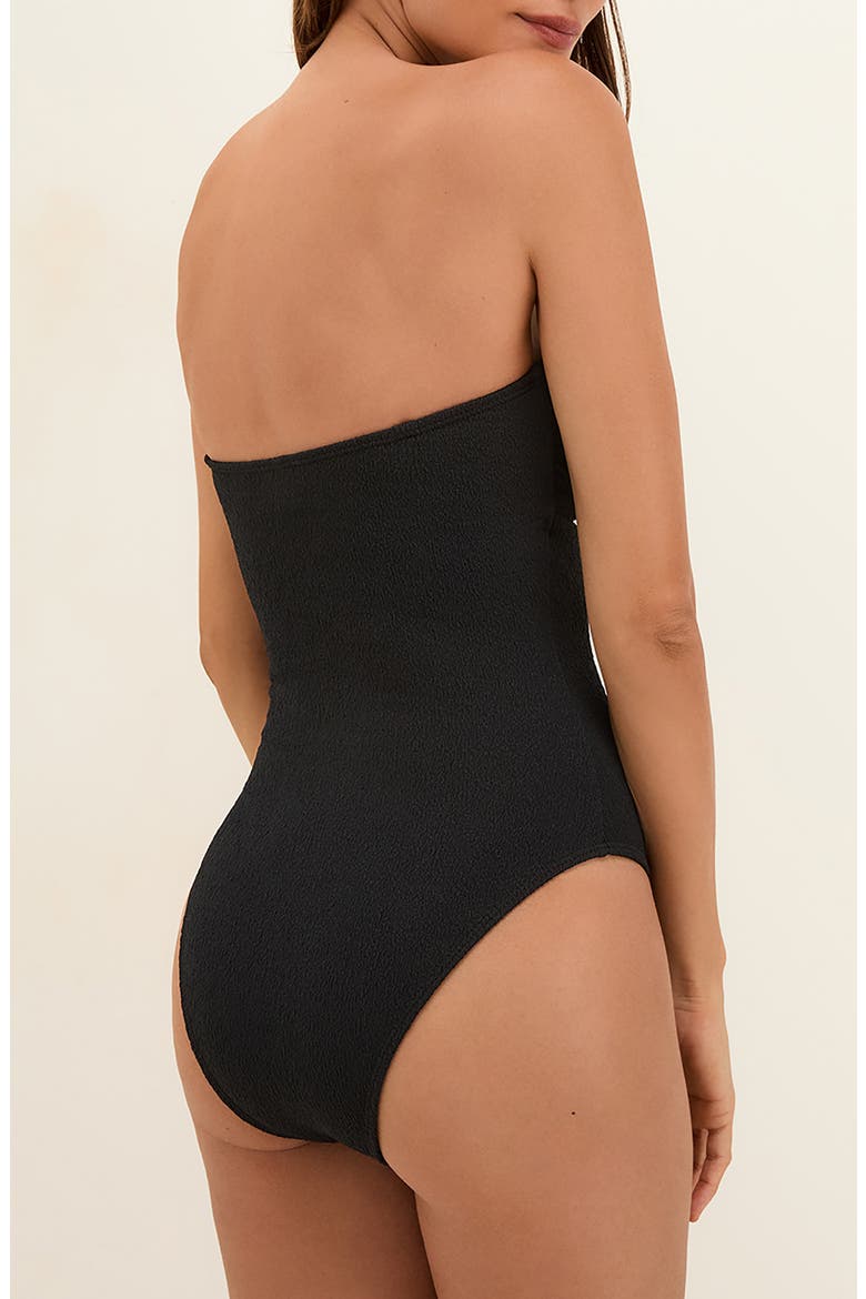 Fir Sade Cutout Bandeau One-Piece Swimsuit, Alternate, color, BLACK