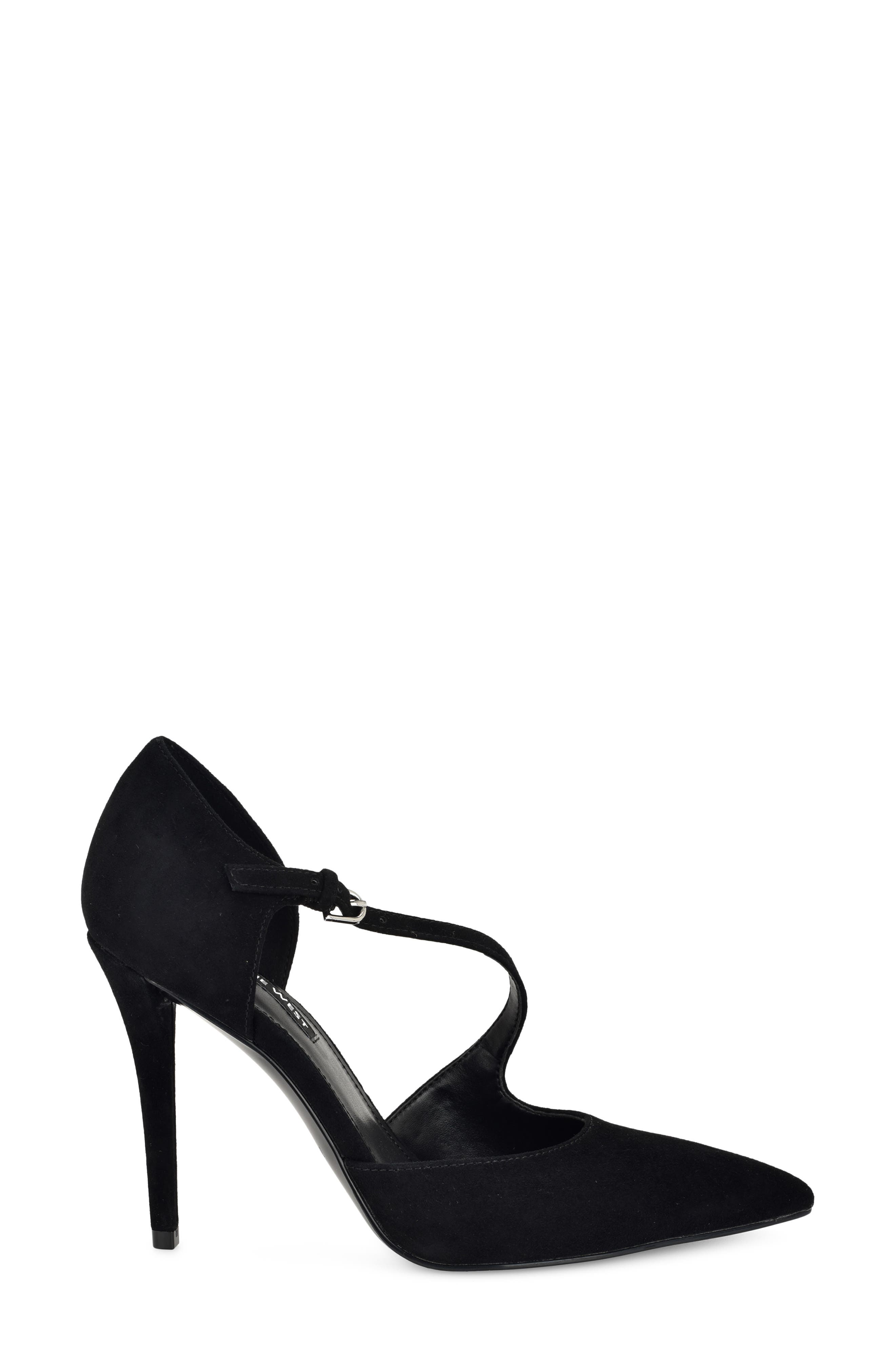 Candela Pointed Toe Pump, Alternate, color, BLACK