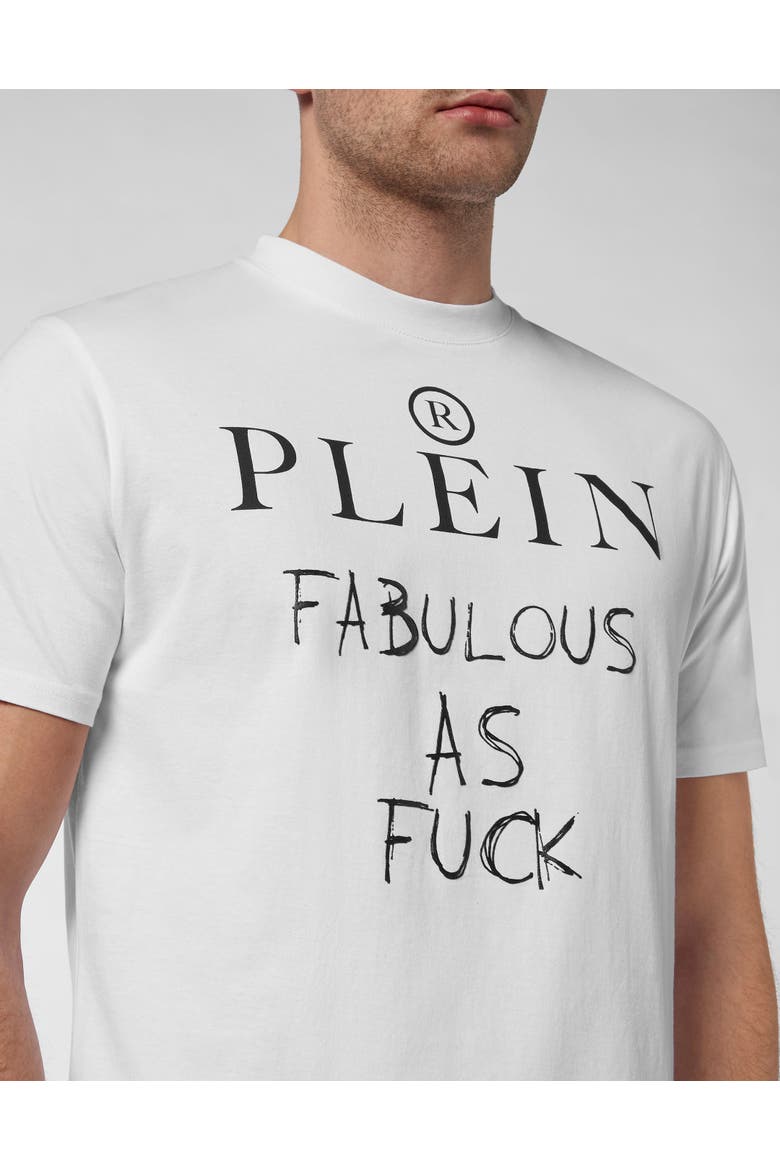 T-Shirt Round Neck Men, Alternate, color, white