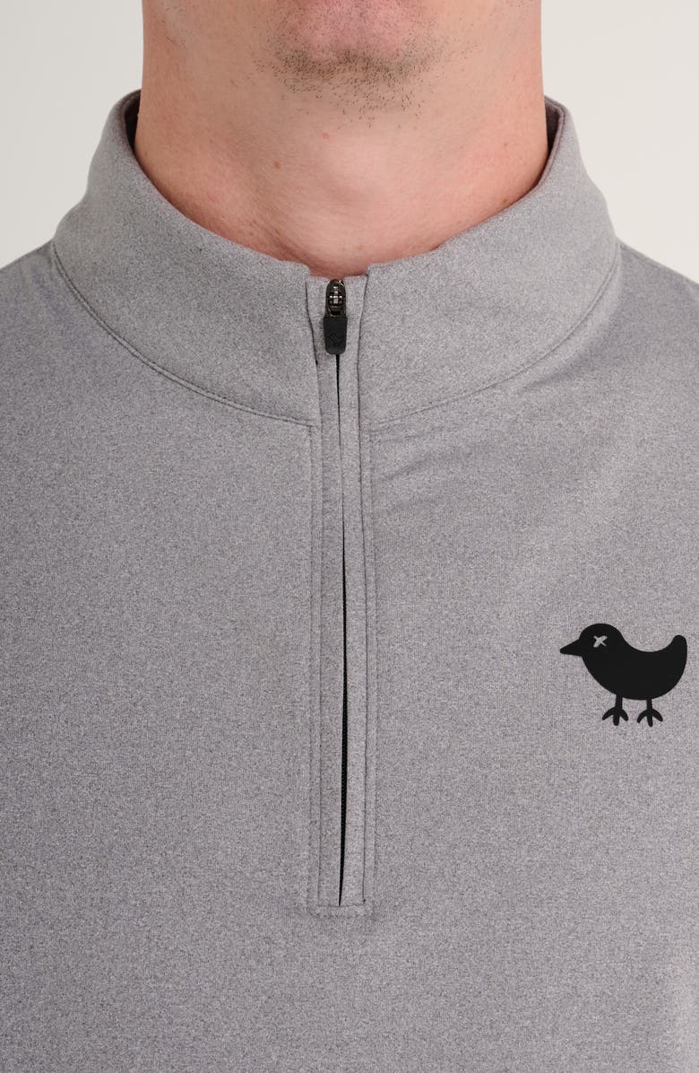 Bad Birdie Smoke Quarter Zip Performance Golf Pullover, Alternate, color, 