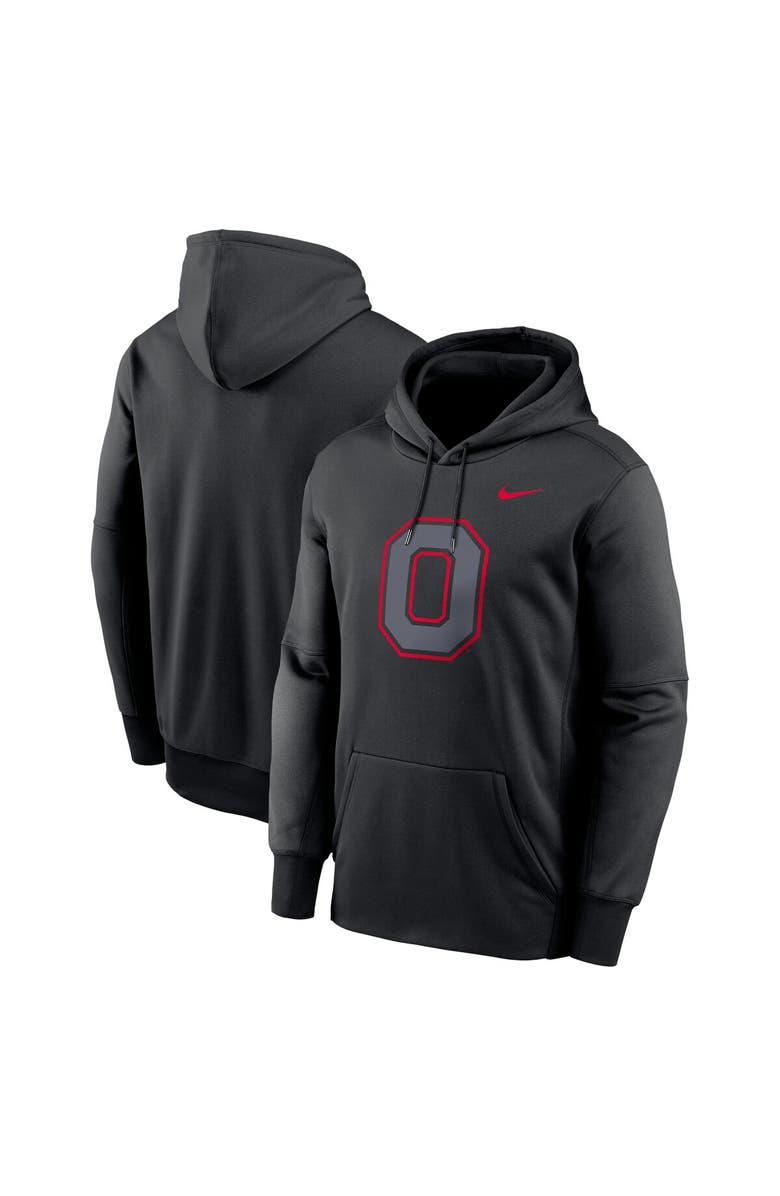 Nike Men's Nike Black Ohio State Buckeyes Color Pop Performance Fleece Pullover Hoodie, Main, color, Black