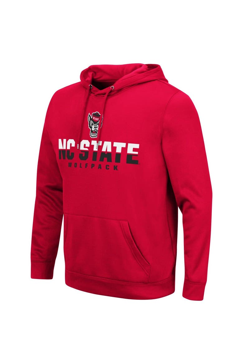 Men's Colosseum Red NC State Wolfpack Lantern Pullover Hoodie, Alternate, color, Red