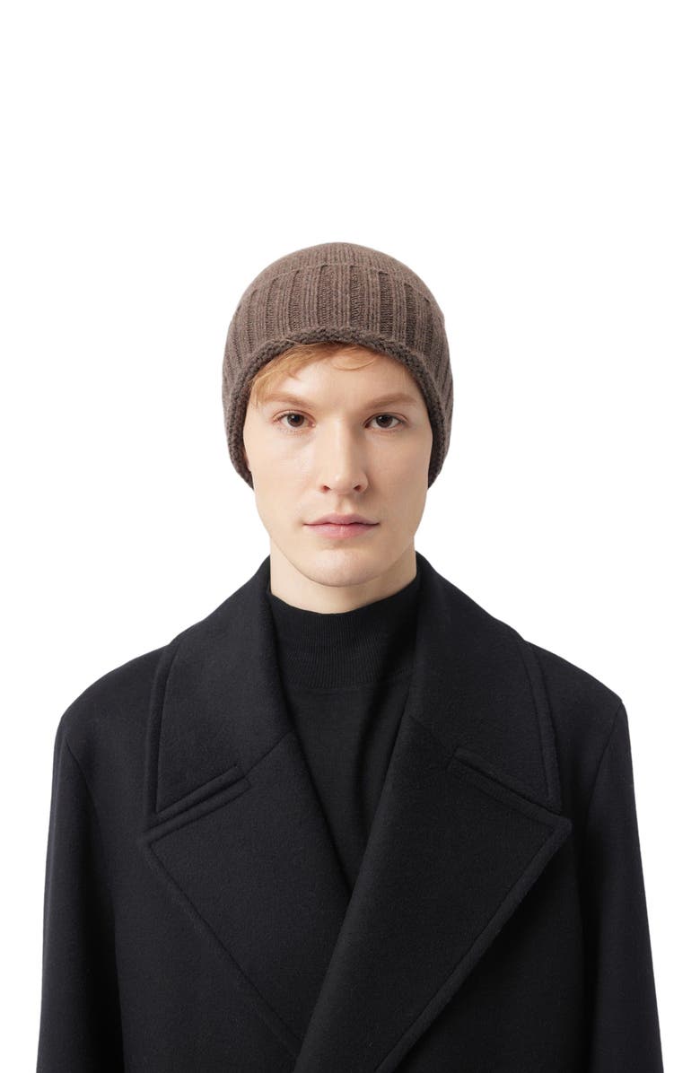 GOBI Mongolian Cashmere Cashmere Rib Knit Hat Unisex, Alternate, color,