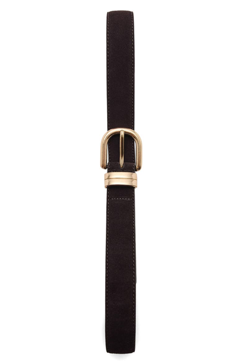 Suede Belt, Alternate, color, CHOCOLATE