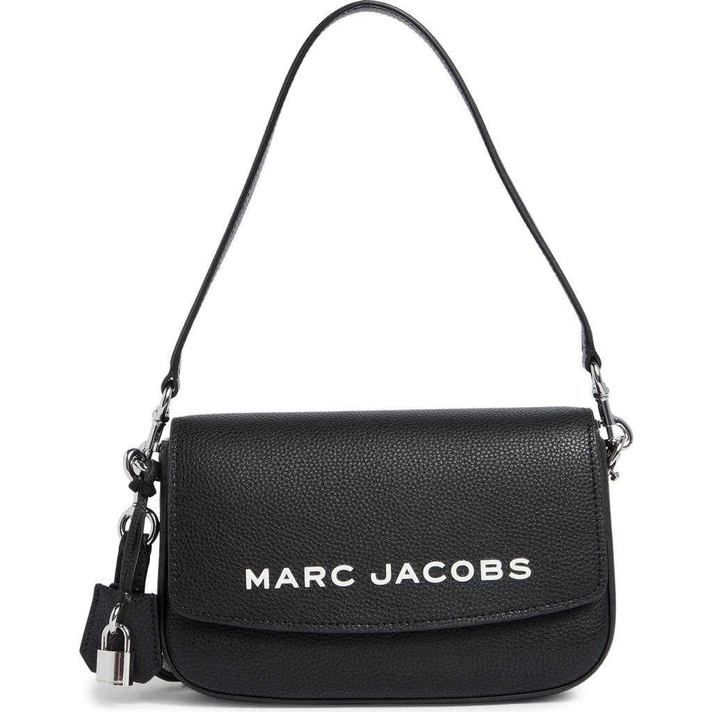 Marc Jacobs The Bold Saddle Leather Shoulder Bag In Black