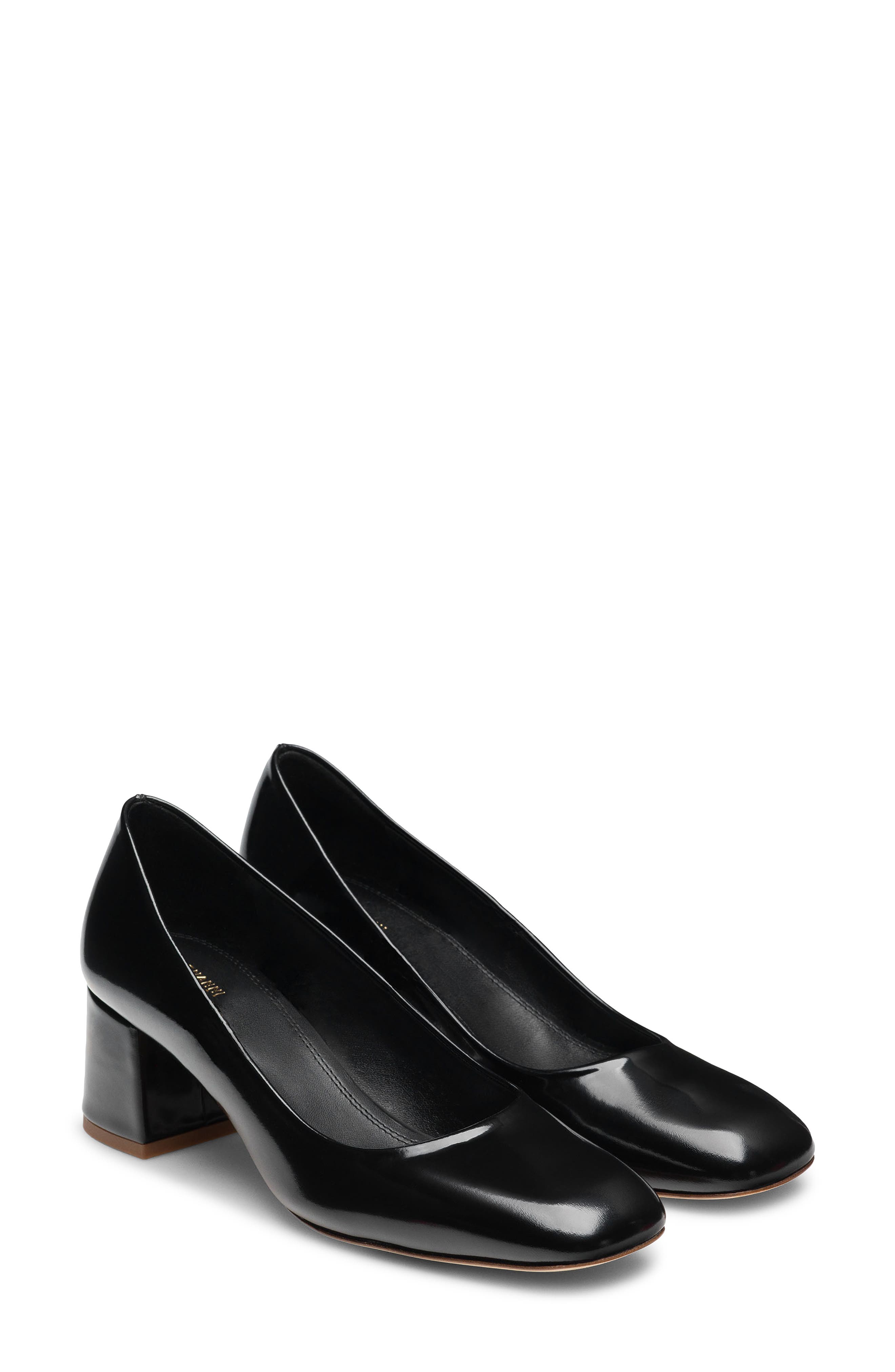 Magnanni Stasia Block Heel Pump, Main, color, Black