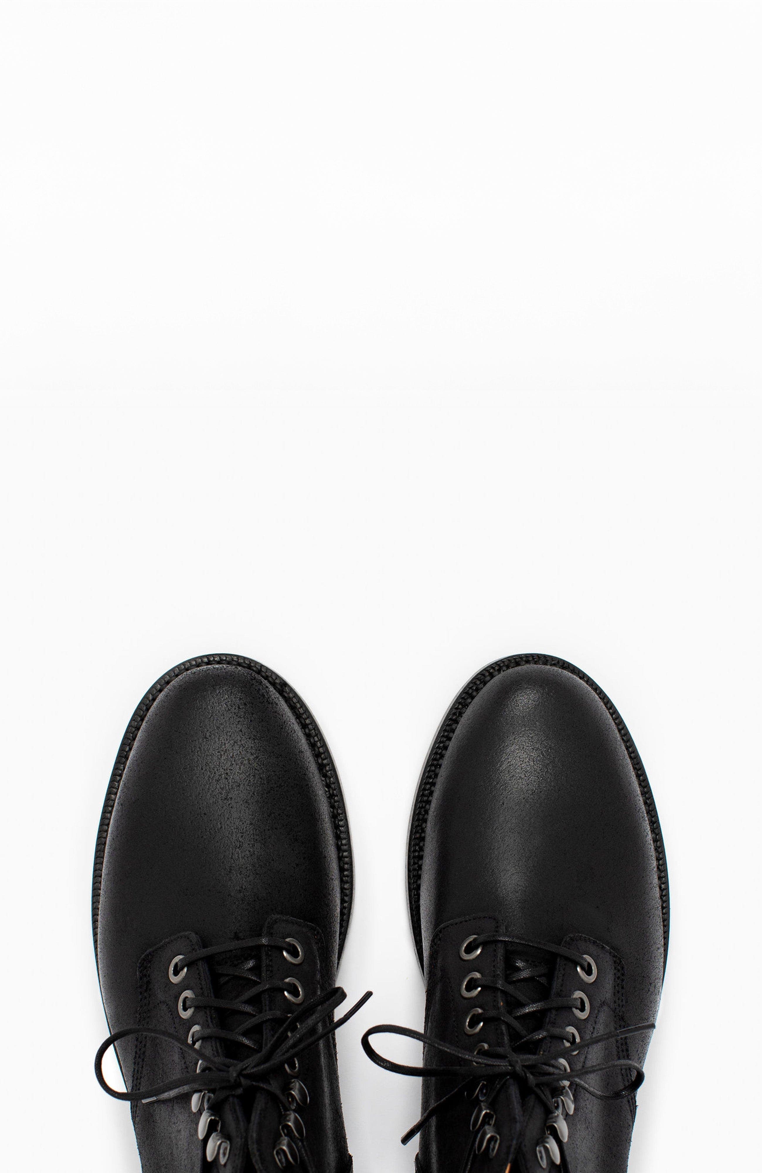 Grant Stone Nora Boot, Alternate, color, Black Waxed Commander