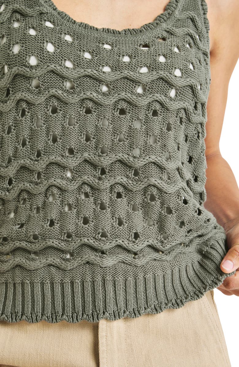 Splendid Lowen Tank Sweater, Alternate, color, Soft Vintage Olive Branch