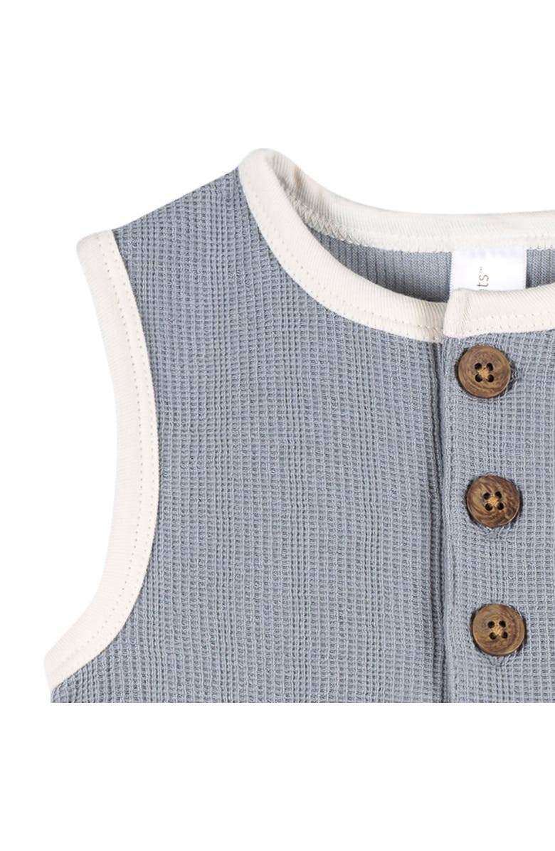 Modern Moments<sup>™</sup> by Gerber Henley Romper, Alternate, color, Weathervane