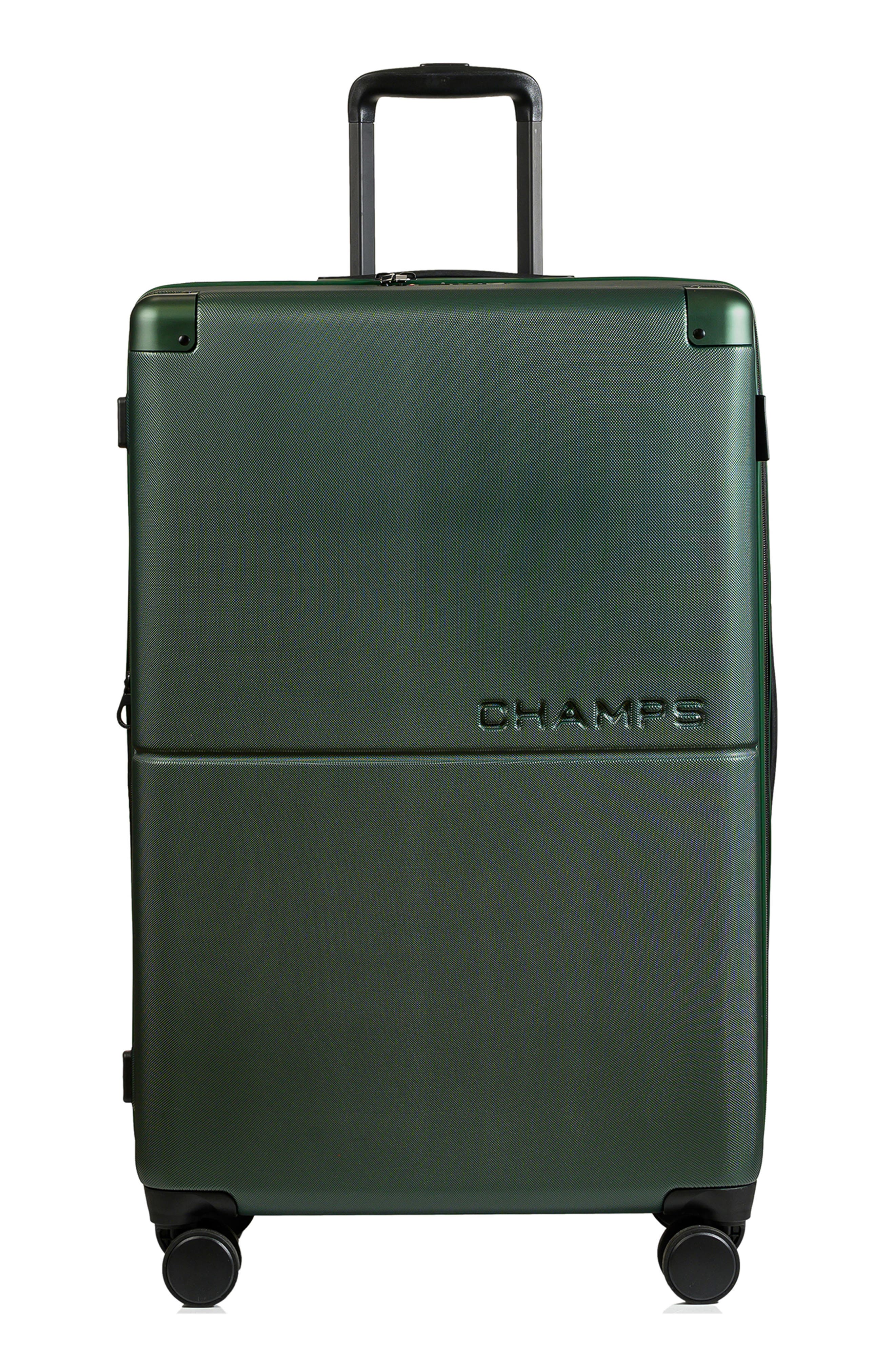 CHAMPS Earth 3-Piece Wheeled Luggage Set, Alternate, color, Green