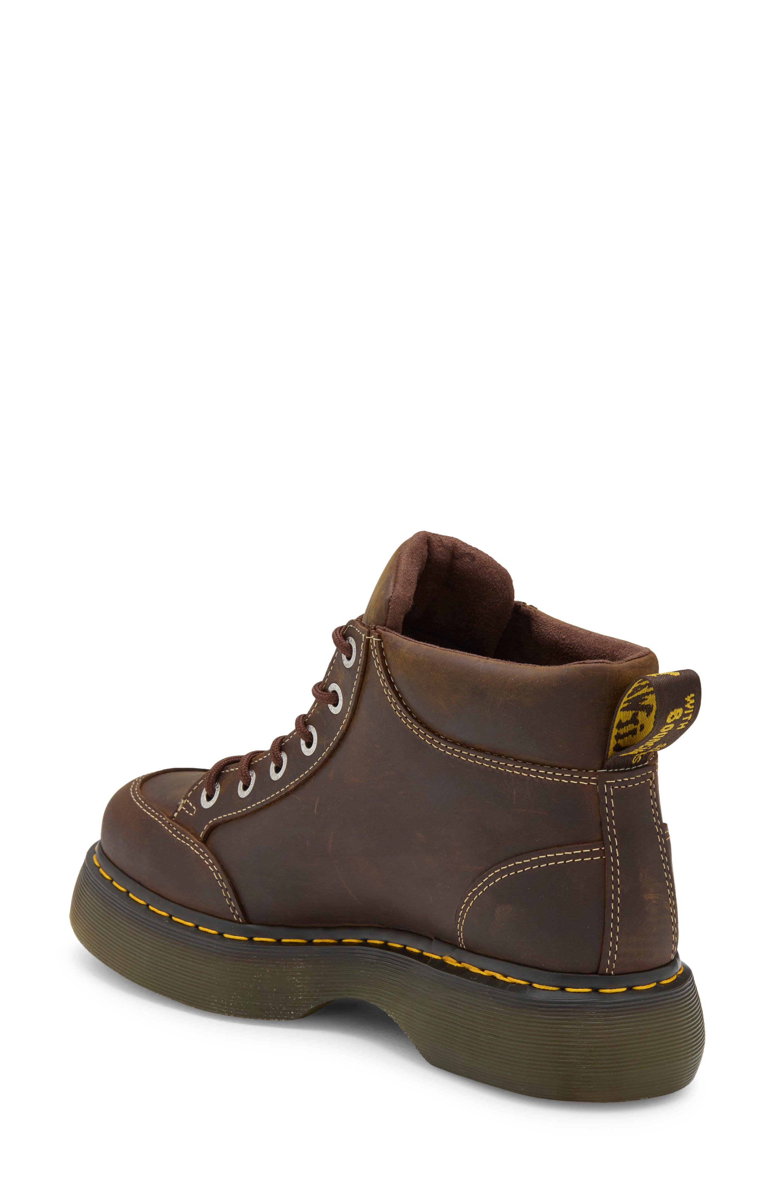 Buzz Leather Boot, Alternate, color, DARK BROWN