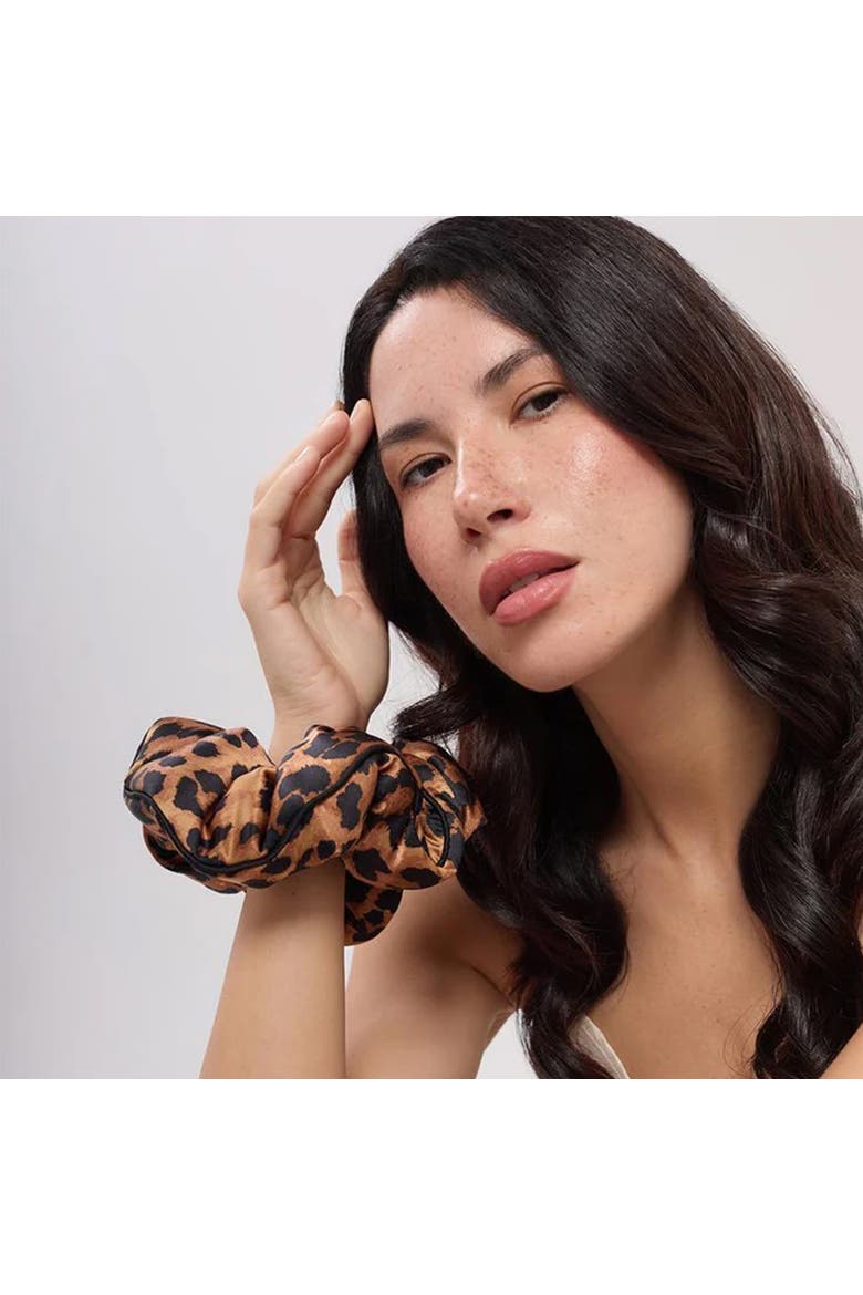 Silk Padded Scrunchie, Alternate, color, Wild Things