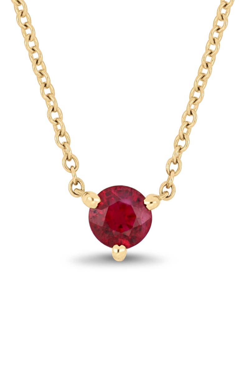 Bony Levy El Mar Ruby Pendant Necklace, Alternate, color, Red