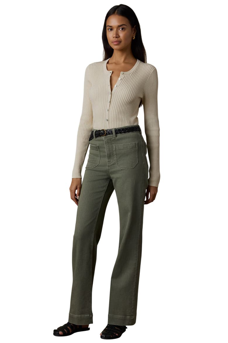 Miramar Linen & Organic Cotton Cardigan, Alternate, color, SUMMER SAND