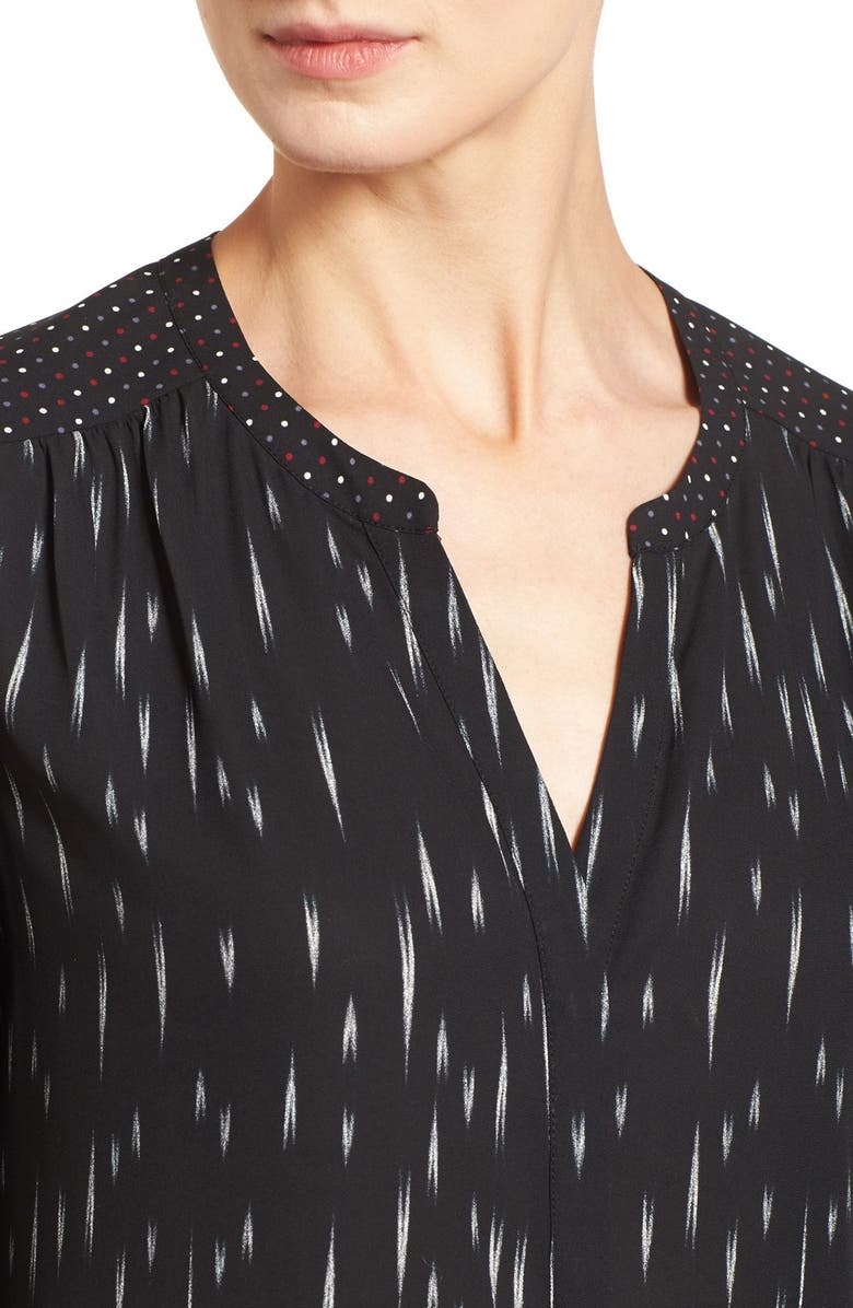 NYDJ Long Sleeve Mix Print Blouse, Alternate, color, 