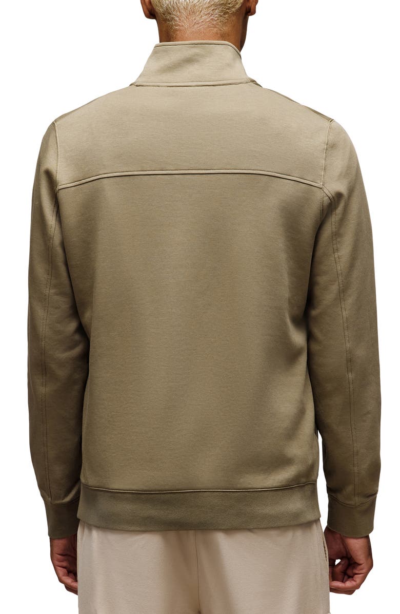 Psycho Bunny Zeke Quarter Zip Sweatshirt, Alternate, color, Dusky Green